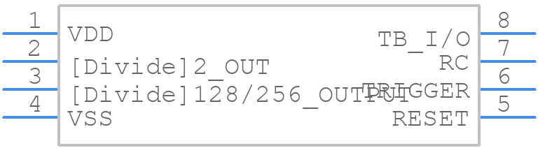 ICM7242IPAZ - Renesas Electronics - PCB symbol