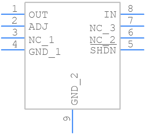 LT3010EMS8E - Analog Devices - PCB symbol