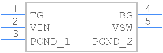 CSD87384MT - Texas Instruments - PCB symbol