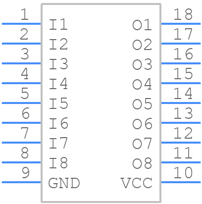 TBD62781AFWG - Toshiba - PCB symbol