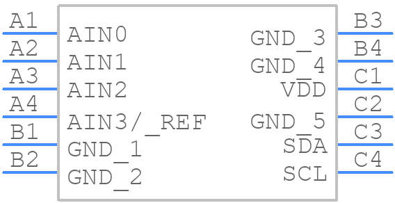 MAX11613EWC+ - Analog Devices - PCB symbol