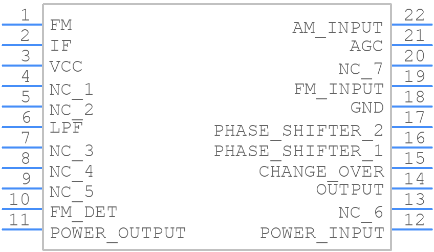 LA1800 - Sanyo - PCB symbol