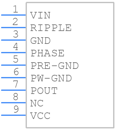 TA7368P - Toshiba - PCB symbol