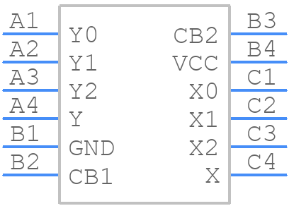 MAX4908EWC+T - Analog Devices - PCB symbol