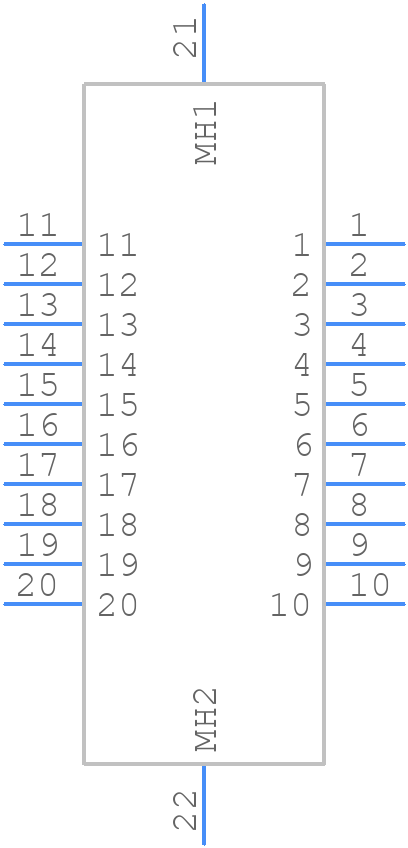 WTB20SAD11SY - Molex - PCB symbol
