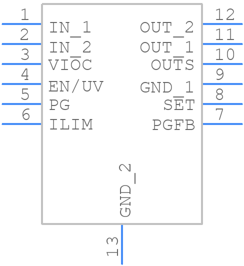 LT3045EMSE-1#PBF - Analog Devices - PCB symbol