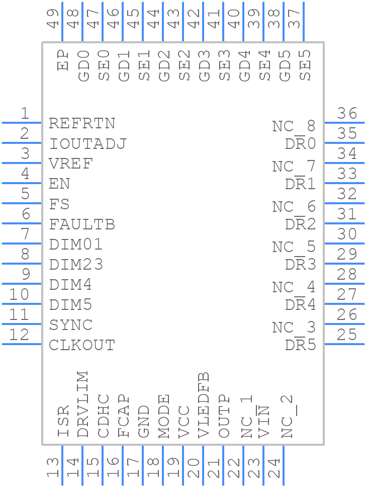 LM3463SQX/NOPB - Texas Instruments - PCB symbol