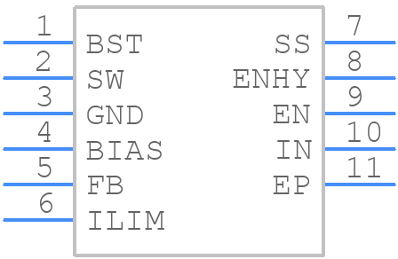 MPQ4568GQ-P - Monolithic Power Systems (MPS) - PCB symbol
