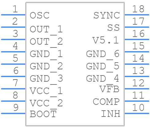 L4973V5.1 - STMicroelectronics - PCB symbol