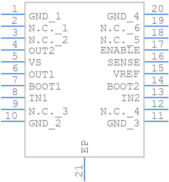 L6201PS - STMicroelectronics - PCB symbol