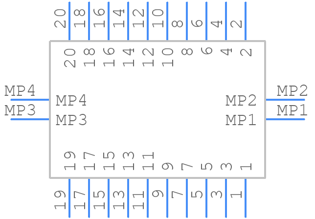 FX26-20S-1SV20 - Hirose - PCB symbol
