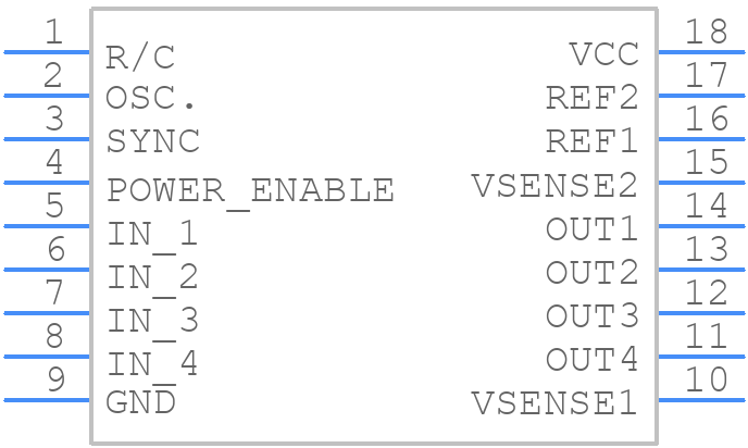 L6506 - STMicroelectronics - PCB symbol
