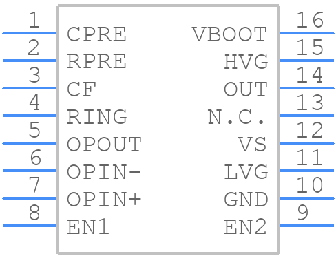 L6574 - STMicroelectronics - PCB symbol