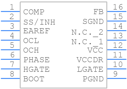 L6725 - STMicroelectronics - PCB symbol