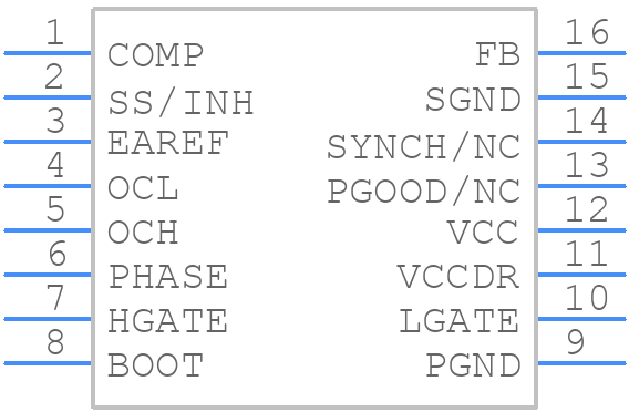 L6725A - STMicroelectronics - PCB symbol