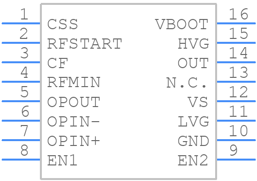 L6598D - STMicroelectronics - PCB symbol