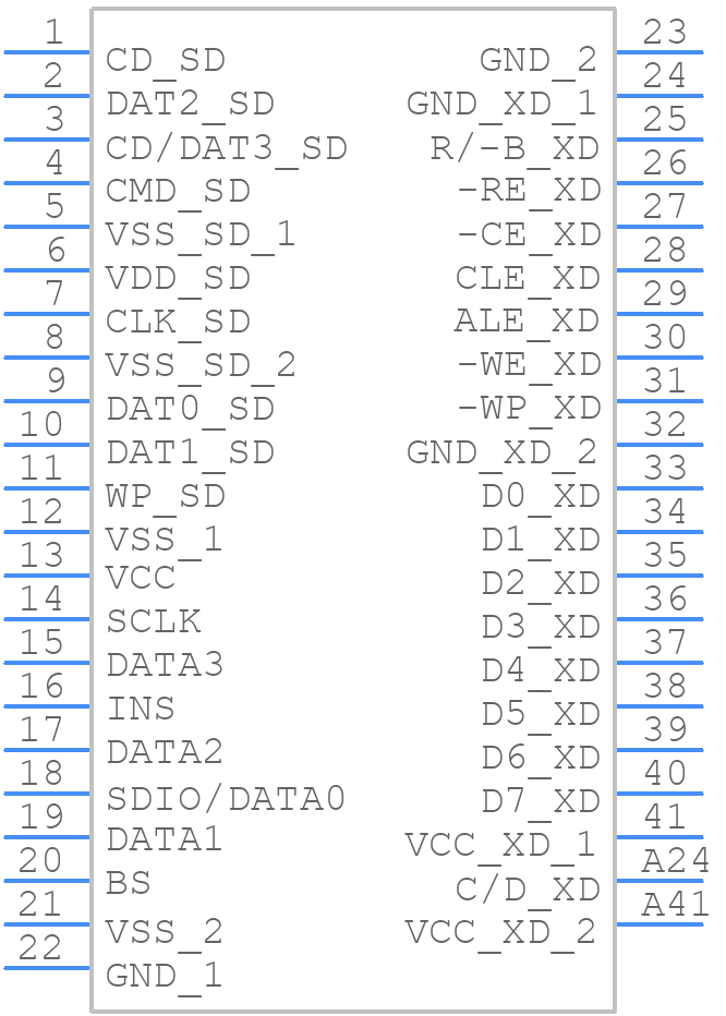 MSX039-C0-0203 - Proconn - PCB symbol