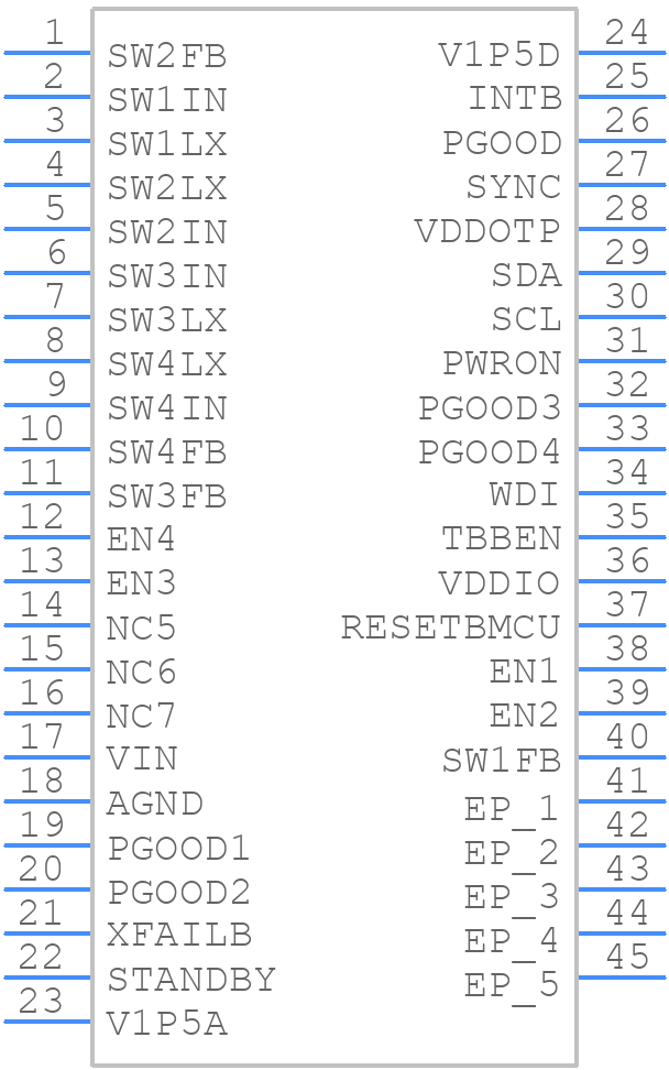 MPF5024CMBA0ES - NXP - PCB symbol