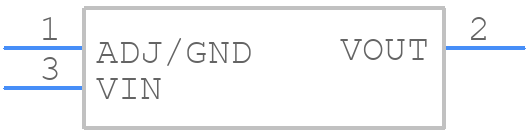 LD1117DT25CTR - STMicroelectronics - PCB symbol