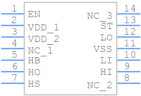 MIC4608YM - Microchip - PCB symbol