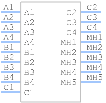 UB1112C-M7D1-4F - Foxconn - PCB symbol