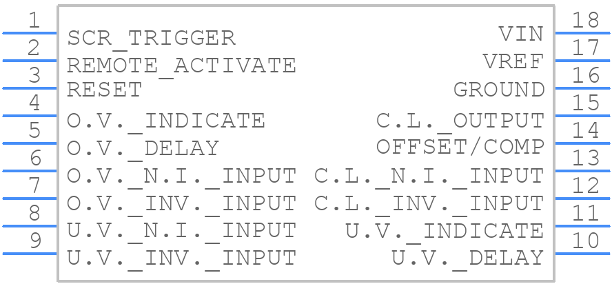 UC2544DW - Texas Instruments - PCB symbol