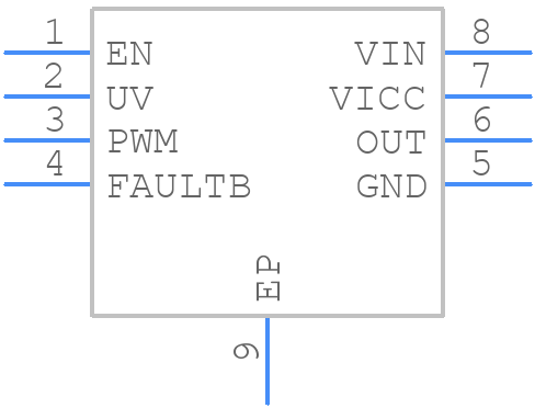 IS32LT3140B - Lumissil Microsystems - PCB symbol