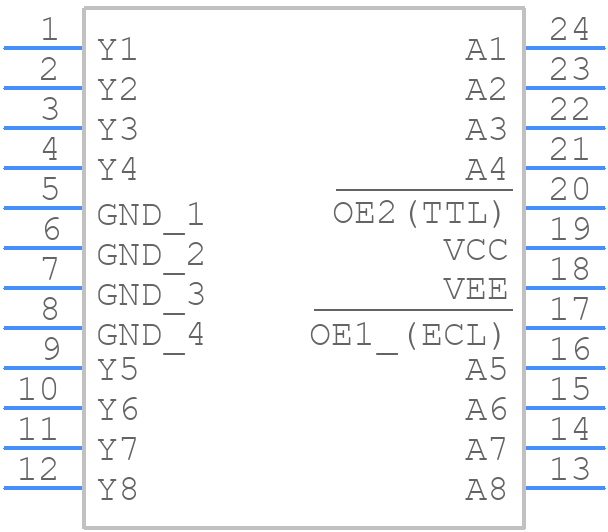 SN10KHT5543DW - Texas Instruments - PCB symbol