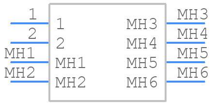 GT8E-2P-2V - Hirose - PCB symbol