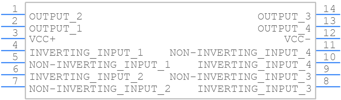 LM2901YDT - STMicroelectronics - PCB symbol