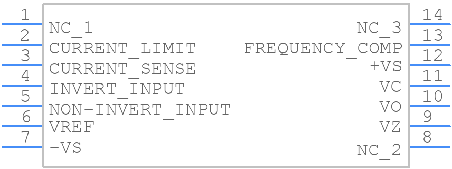 LM723CN - STMicroelectronics - PCB symbol