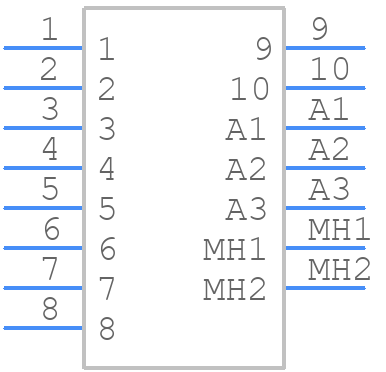 CDFR13W3213L261 - NorComp - PCB symbol