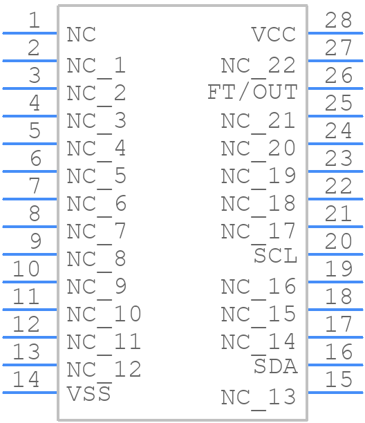 M41T11MH6E - STMicroelectronics - PCB symbol