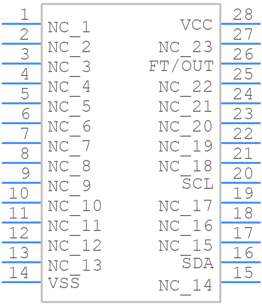 M41T11MH6F - STMicroelectronics - PCB symbol