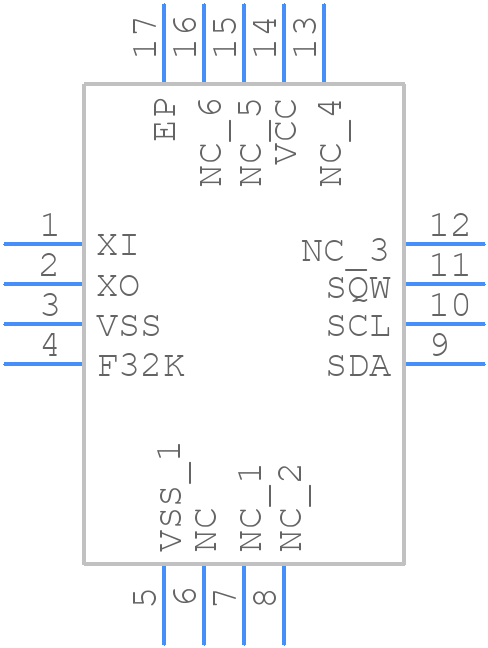 M41T64Q6F - STMicroelectronics - PCB symbol