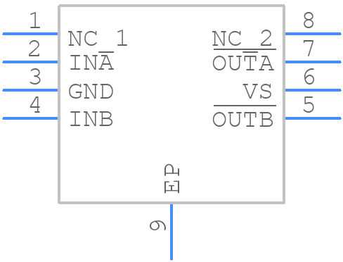 MIC4126YME-TR - Microchip - PCB symbol