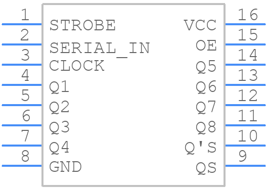 M74HC4094B1R - STMicroelectronics - PCB symbol