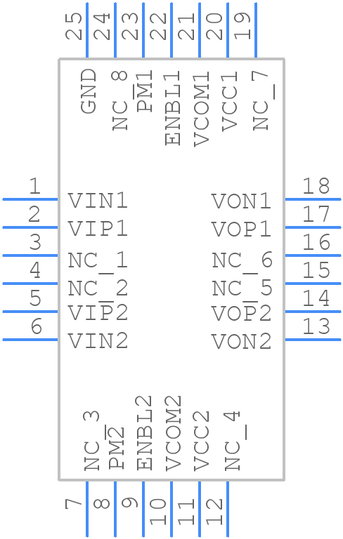 ADL5567ACPZN-R7 - Analog Devices - PCB symbol