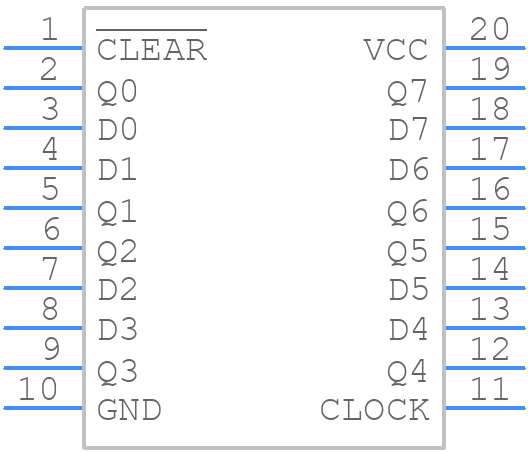 M74HCT273B1R - STMicroelectronics - PCB symbol