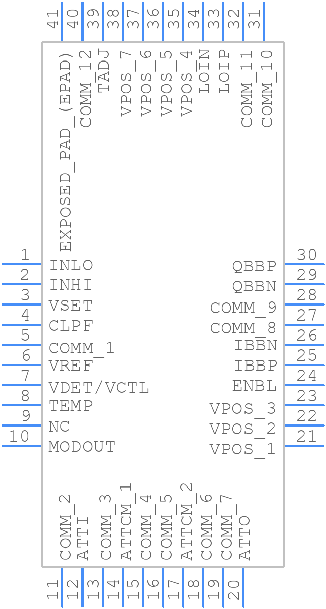 ADL5386 - Analog Devices - PCB symbol