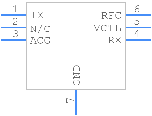 HMC646LP2ETR - Analog Devices - PCB symbol