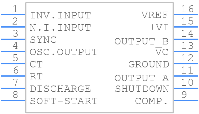 SG2525AP - STMicroelectronics - PCB symbol