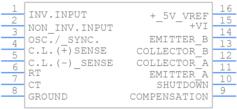 SG3524N - STMicroelectronics - PCB symbol