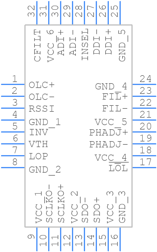 MAX3676EHJ+ - Analog Devices - PCB symbol