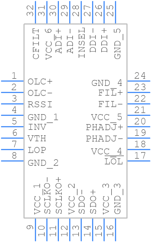 MAX3676EHJ+T - Analog Devices - PCB symbol