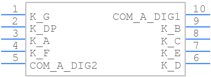 HDSM-441L - Avago Technologies - PCB symbol