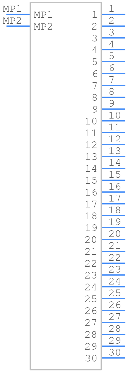 0541323033 - Molex - PCB symbol