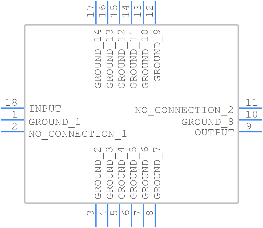 BPF-F1250+ - Mini-Circuits - PCB symbol
