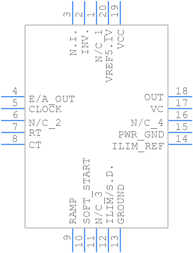 UC3823Q - Texas Instruments - PCB symbol