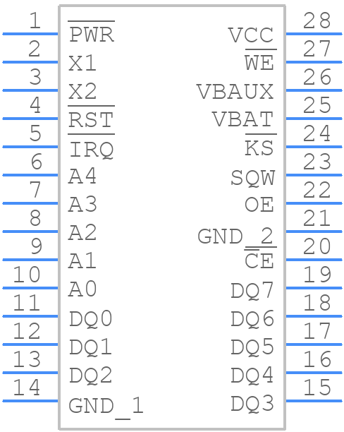 DS1501YN - Analog Devices - PCB symbol